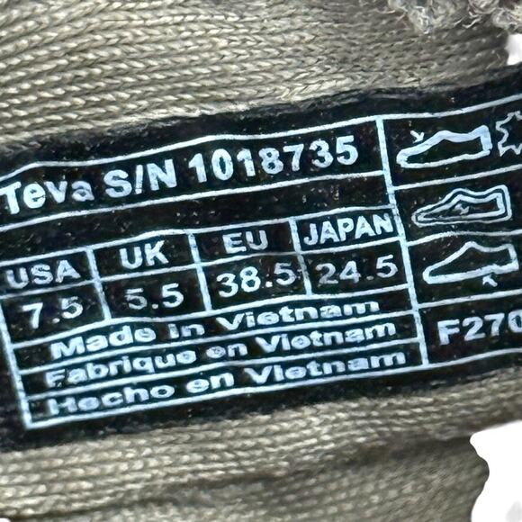 Teva Terra Float Travel Brown Leather Sandals Closed Toe Sporty Shoes sz 7.5 - Picture 16 of 16